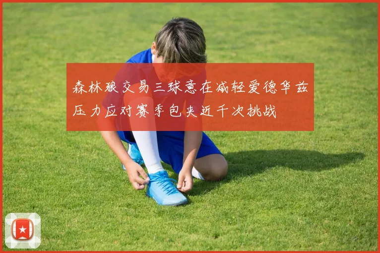 森林狼交易三球意在减轻爱德华兹压力应对赛季包夹近千次挑战