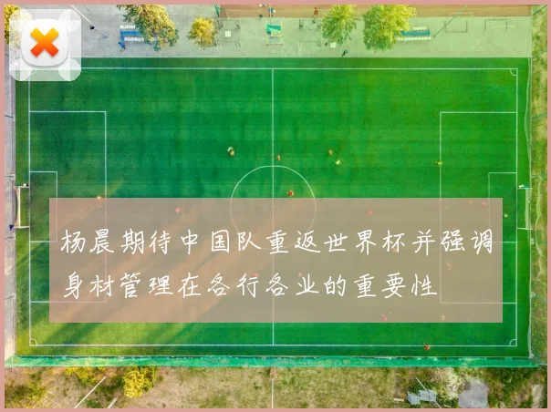 杨晨期待中国队重返世界杯并强调身材管理在各行各业的重要性