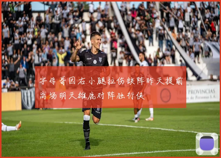 字母哥因右小腿拉伤缺阵昨天提前离场明天雄鹿对阵独行侠